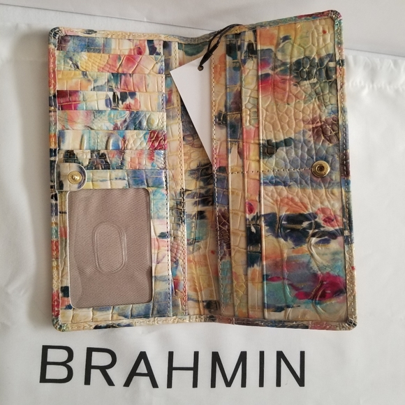 NWT Brahmin Superbloom Melbourne Ady Wallet - Picture 9 of 12